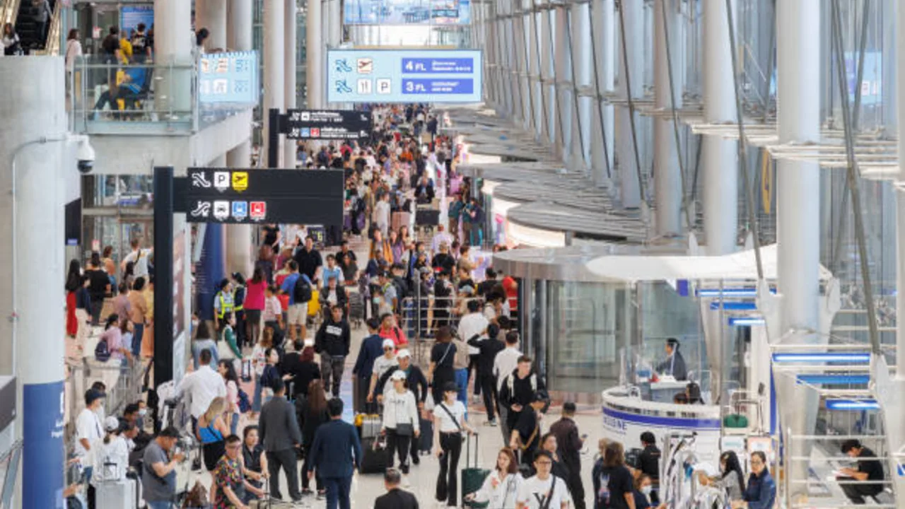 busy airport